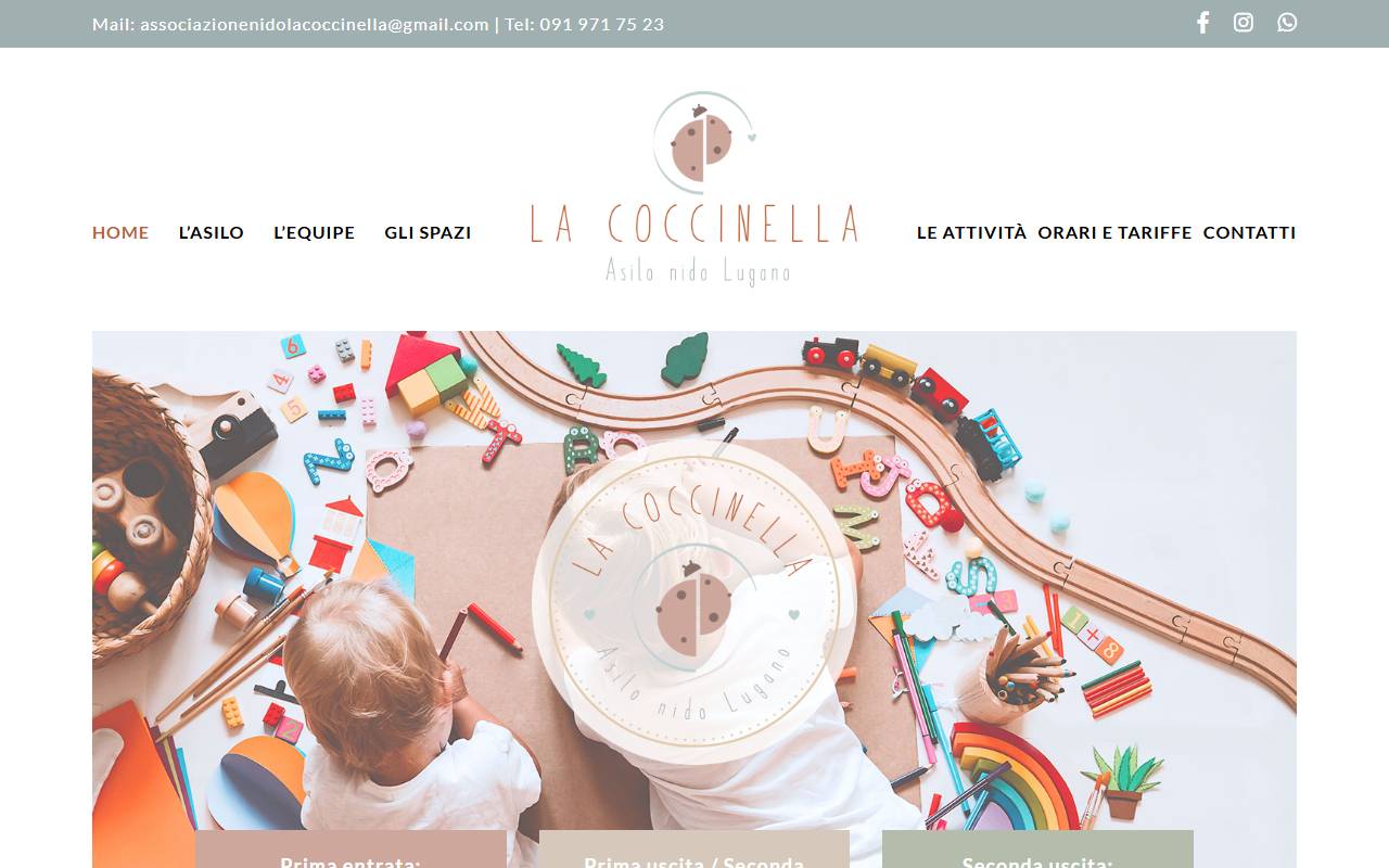 Anteprima del sito: Associazione Asilo nido La Coccinella di Lugano