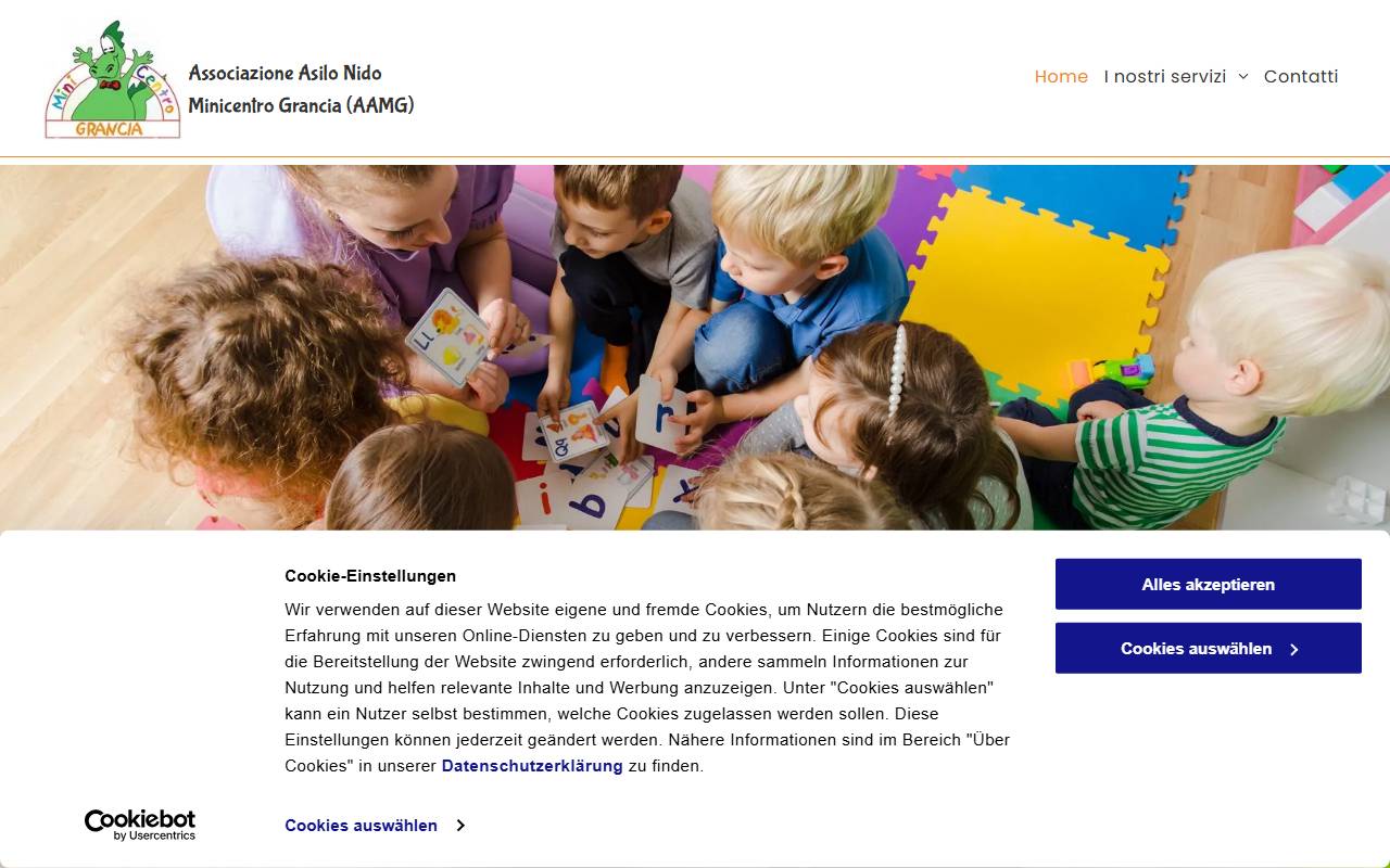 Anteprima del sito: Associazione Asilo Nido Minicentro Grancia (AAMG)