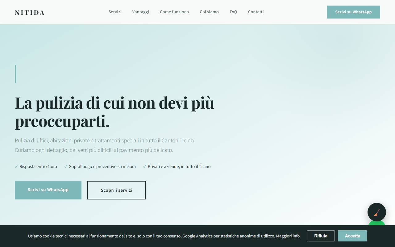 Anteprima del sito: Nitida Sagl