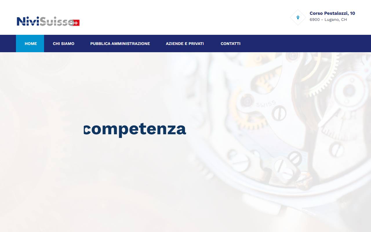 Anteprima del sito: NIVI SUISSE Sagl