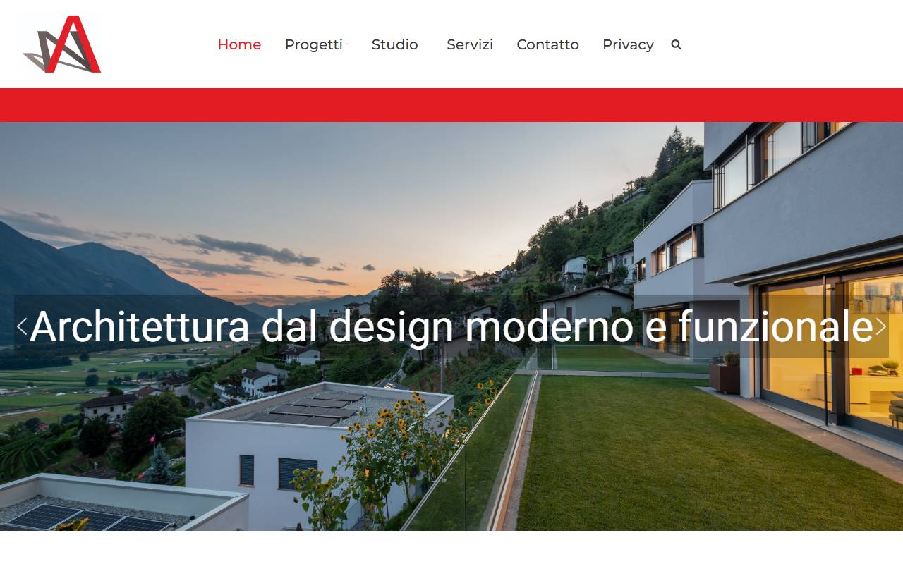 Anteprima del sito: Studio d'Architettura Nizzola Sagl