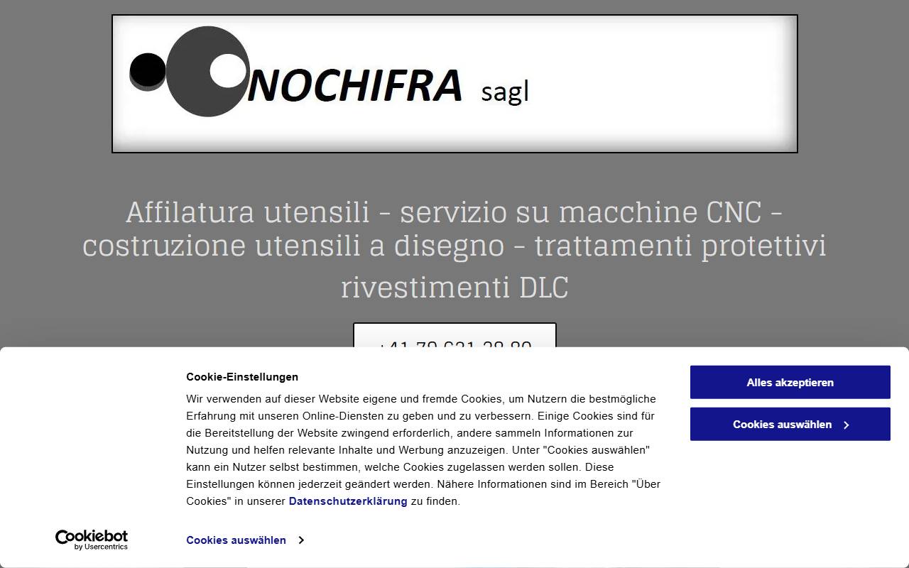 Anteprima del sito: Nochifra Sagl