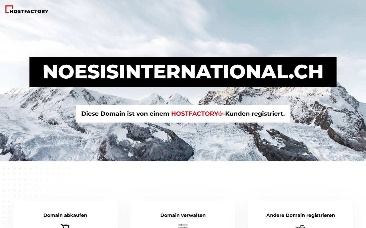 Anteprima del sito: NOESIS International SA