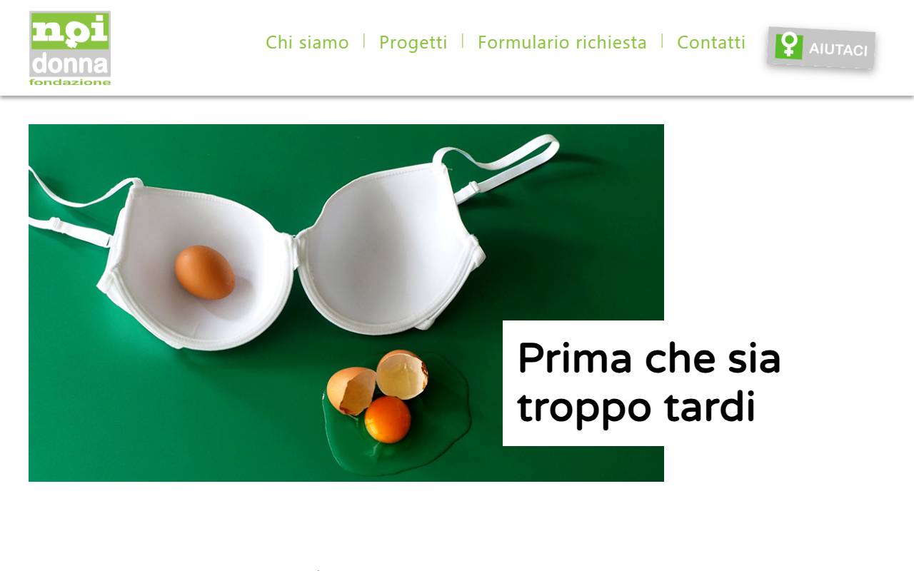Anteprima del sito: Fondazione Noi Donna