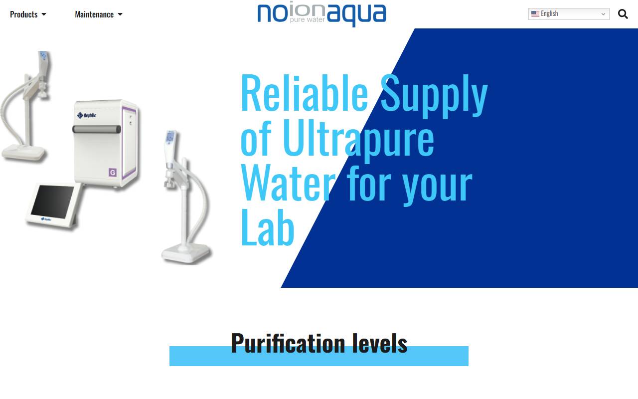 Anteprima del sito: Noion Aqua Sagl