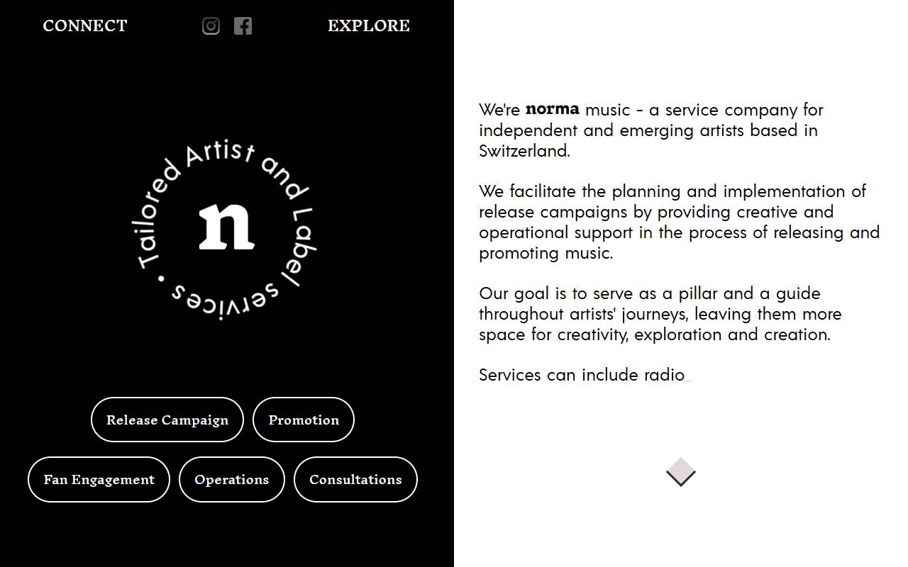 Anteprima del sito: Norma Music Sagl