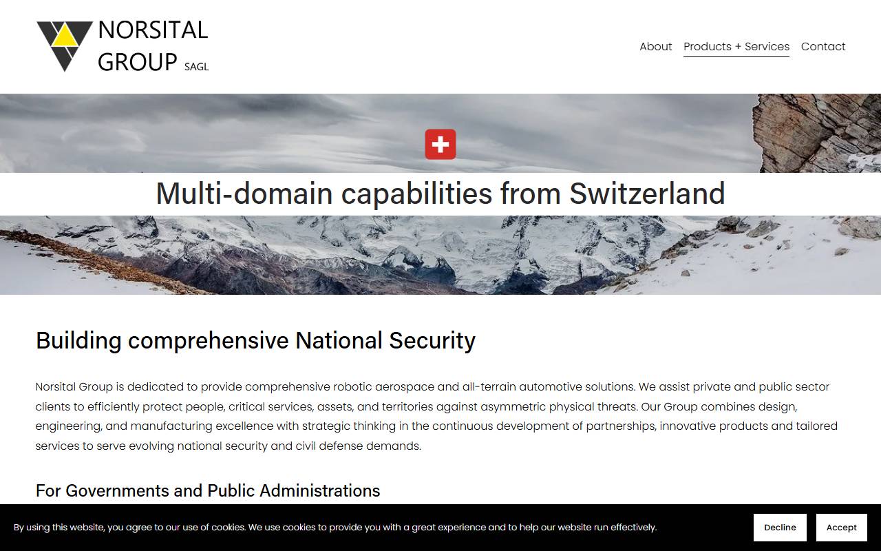 Anteprima del sito: Norsital Group Sagl