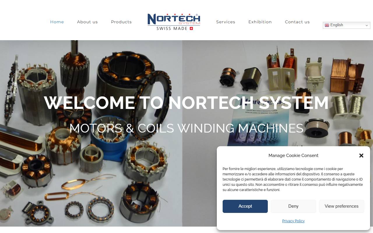 Anteprima del sito: Nortech System SA