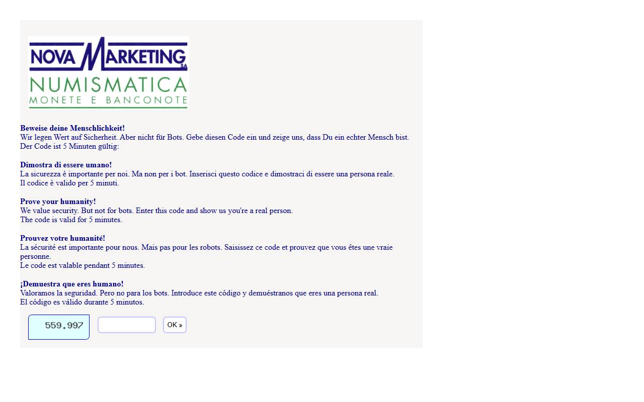 Anteprima del sito: Nova Marketing SA