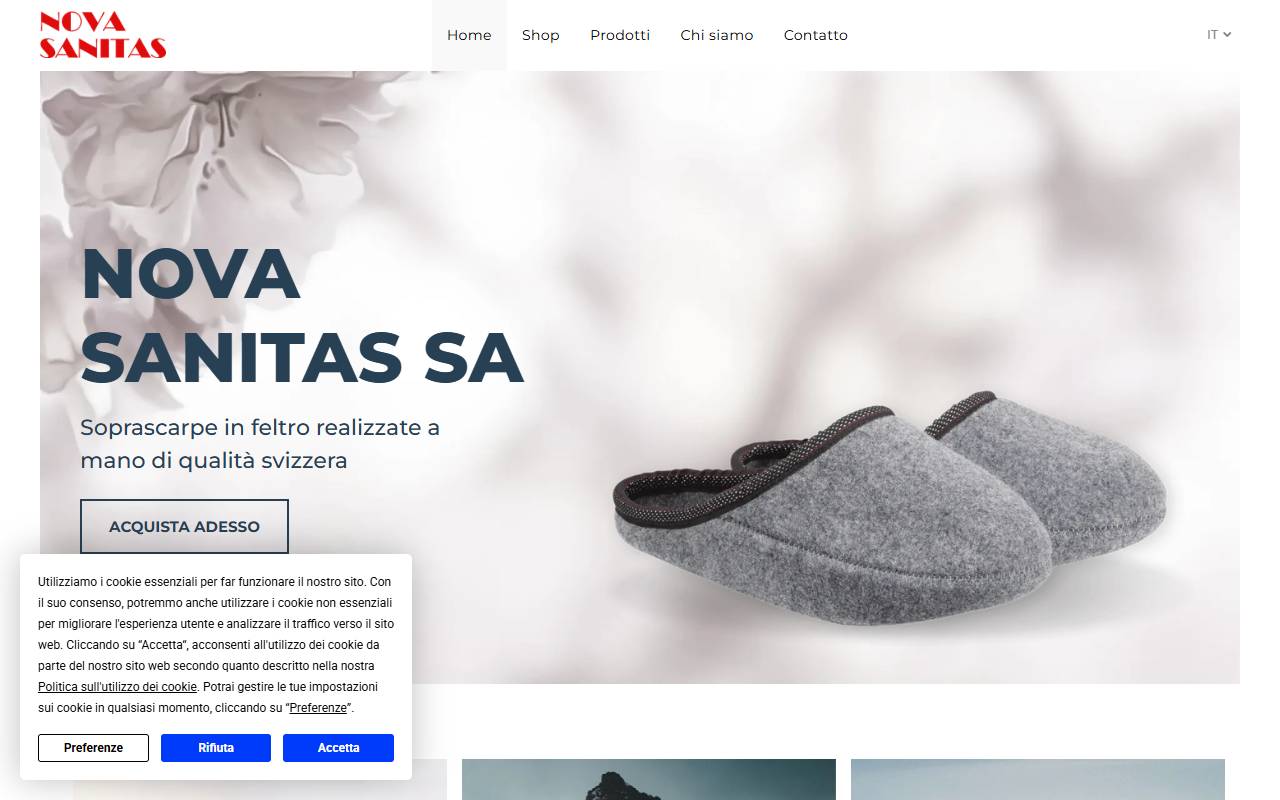 Anteprima del sito: NOVA SANITAS SA