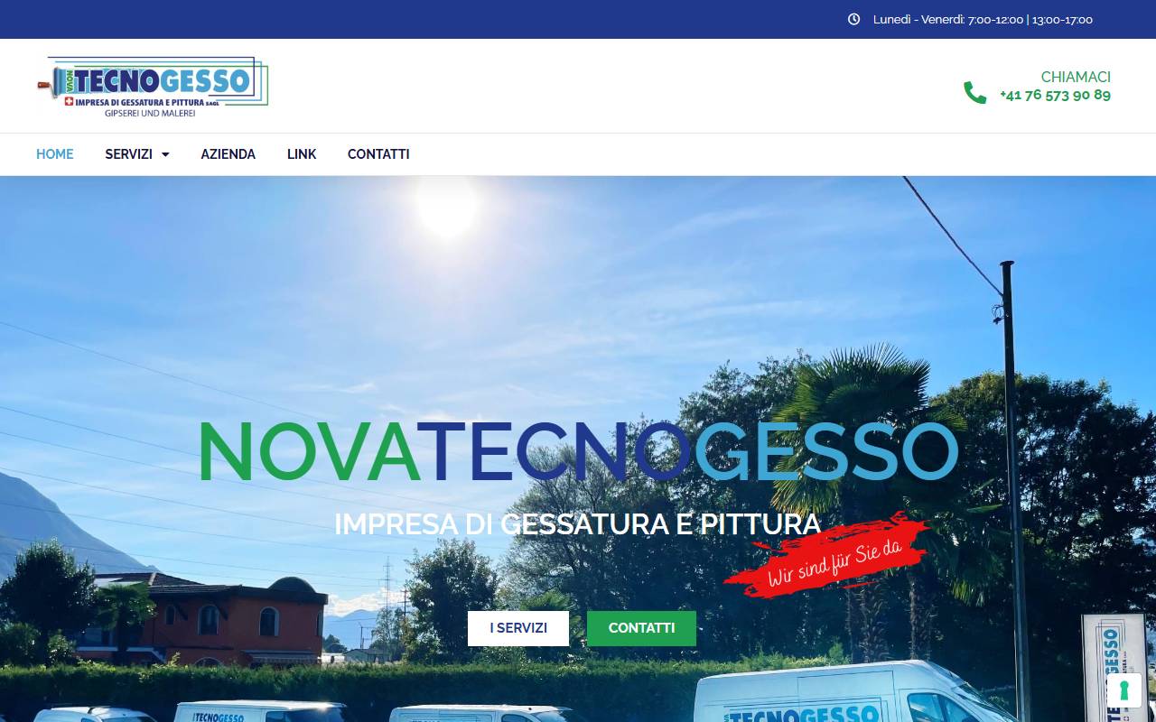 Anteprima del sito: Novatecnogesso Sagl