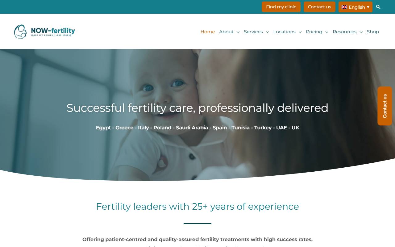 Anteprima del sito: NOW-fertility SA