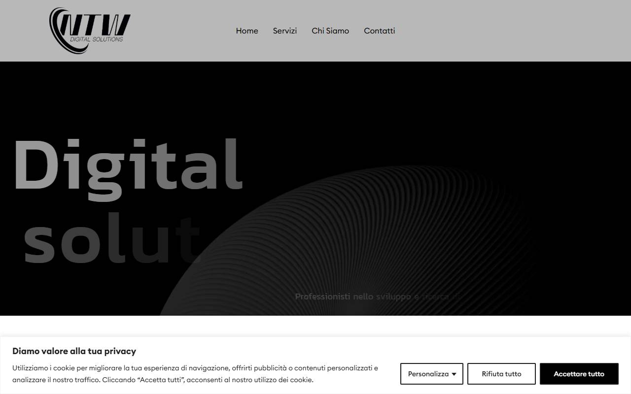 Anteprima del sito: NTW solutions Sagl