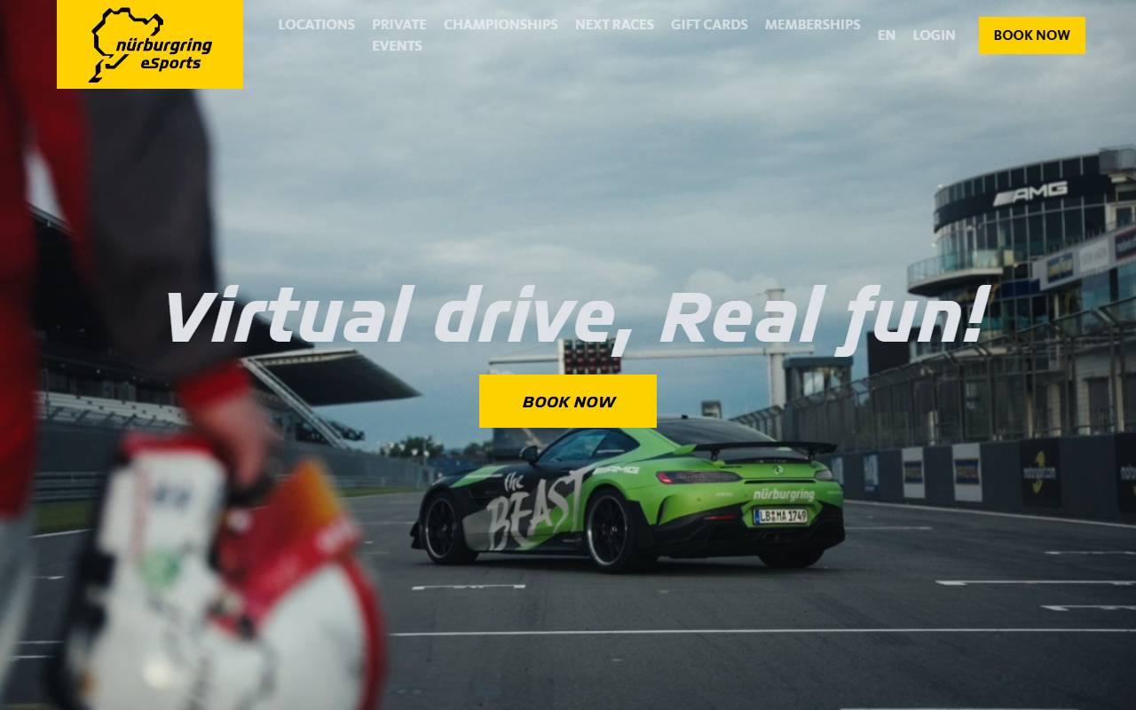 Anteprima del sito: Nürburgring eSports Schweiz SA, succursale di Grancia