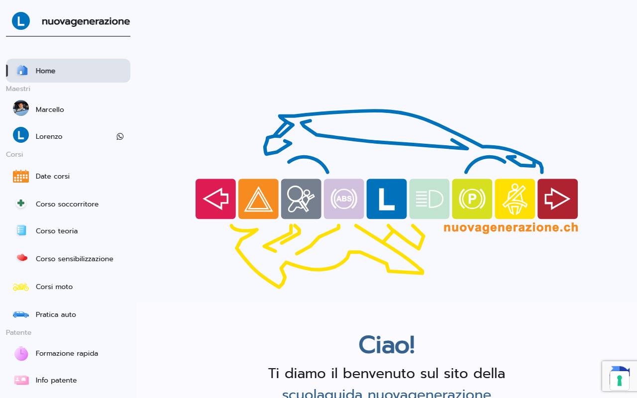 Anteprima del sito: scuolaguida nuovagenerazione di Marcello Valsecchi