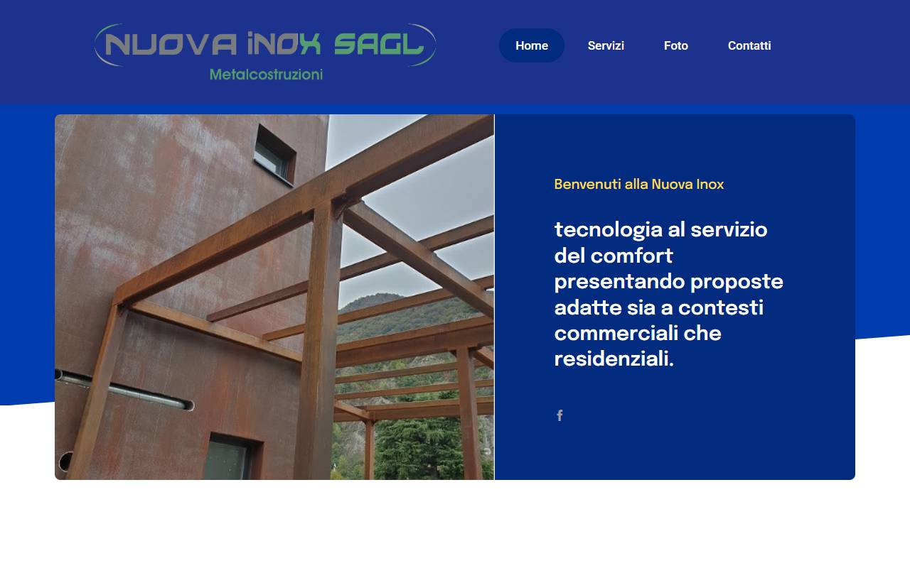 Anteprima del sito: Nuova Inox Sagl
