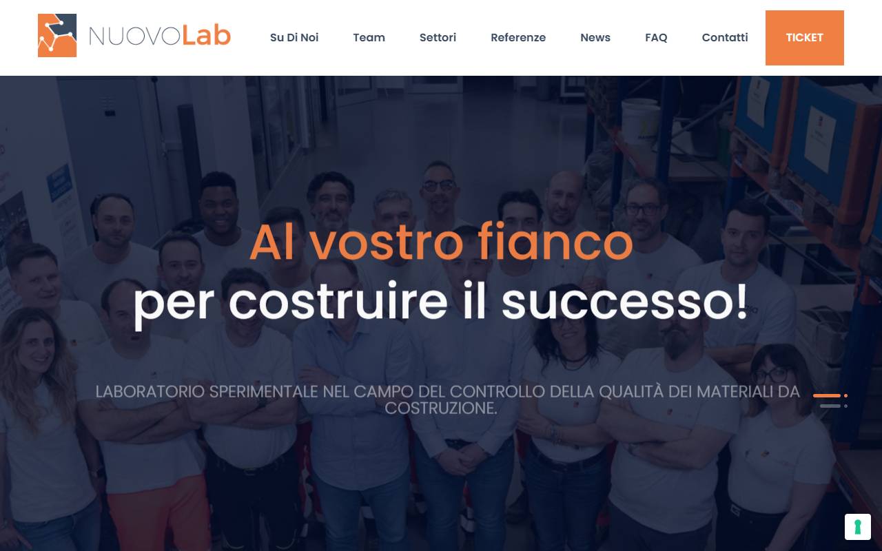 Anteprima del sito: NUOVOLAB SA