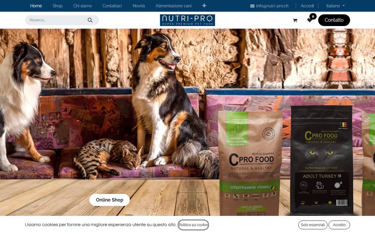 Anteprima del sito: NUTRI-PRO by Arrigo
