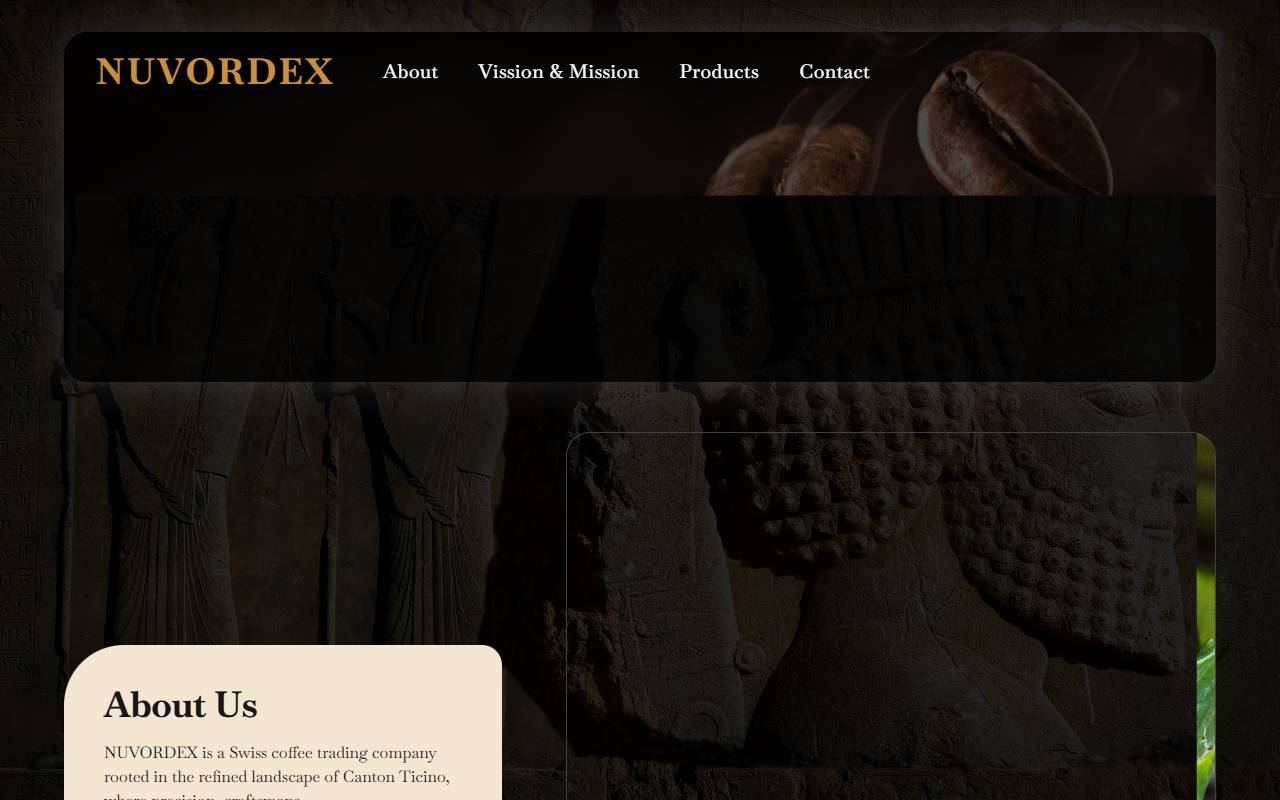 Anteprima del sito: NUVORDEX Sagl