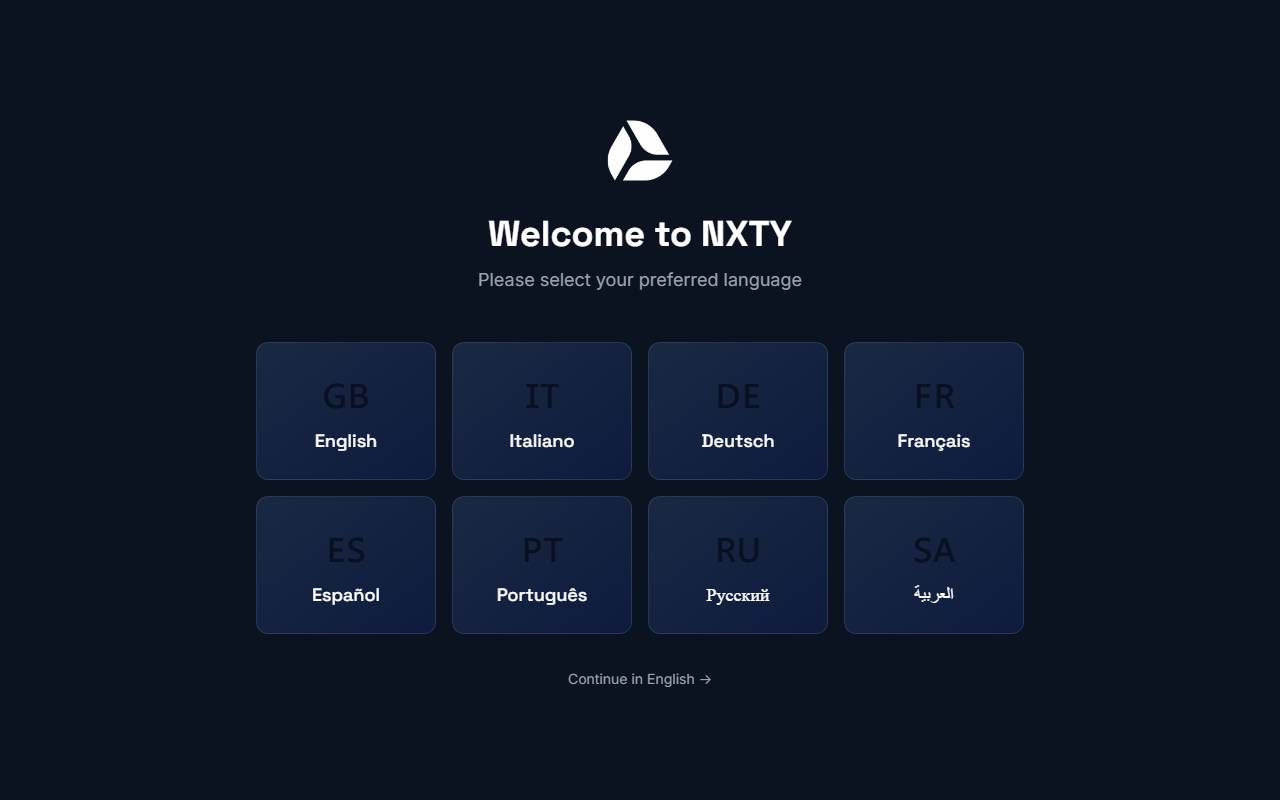 Anteprima del sito: NXTY Sagl