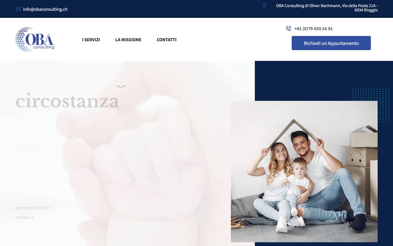 Anteprima del sito: OBA Consulting di Oliver Bachmann