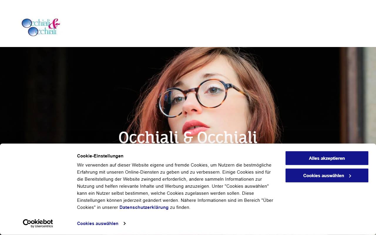 Anteprima del sito: Occhiali & Occhiali Sagl