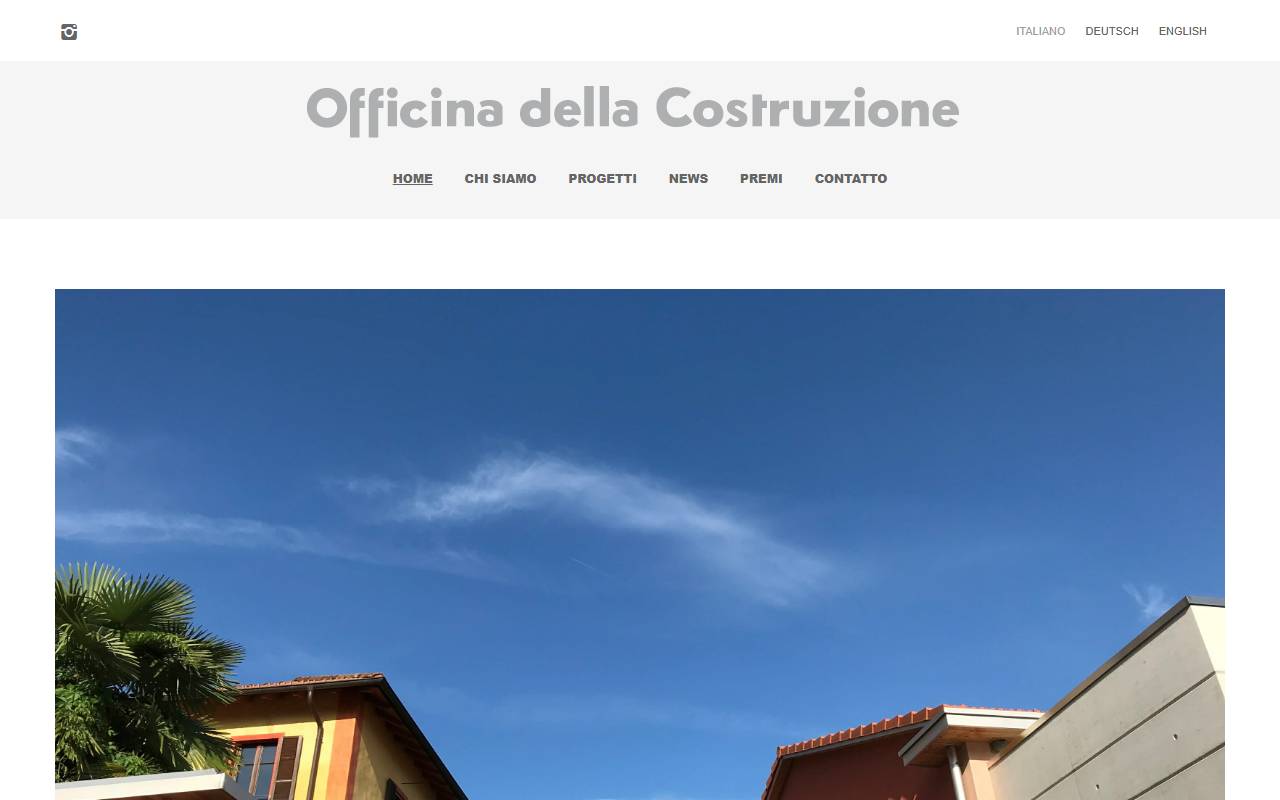 Anteprima del sito: Officina della Costruzione Sagl