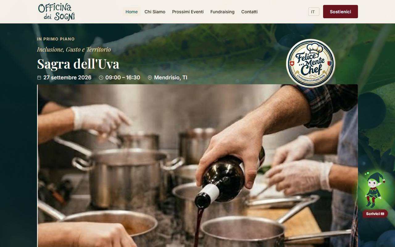 Anteprima del sito: Officina dei Sogni