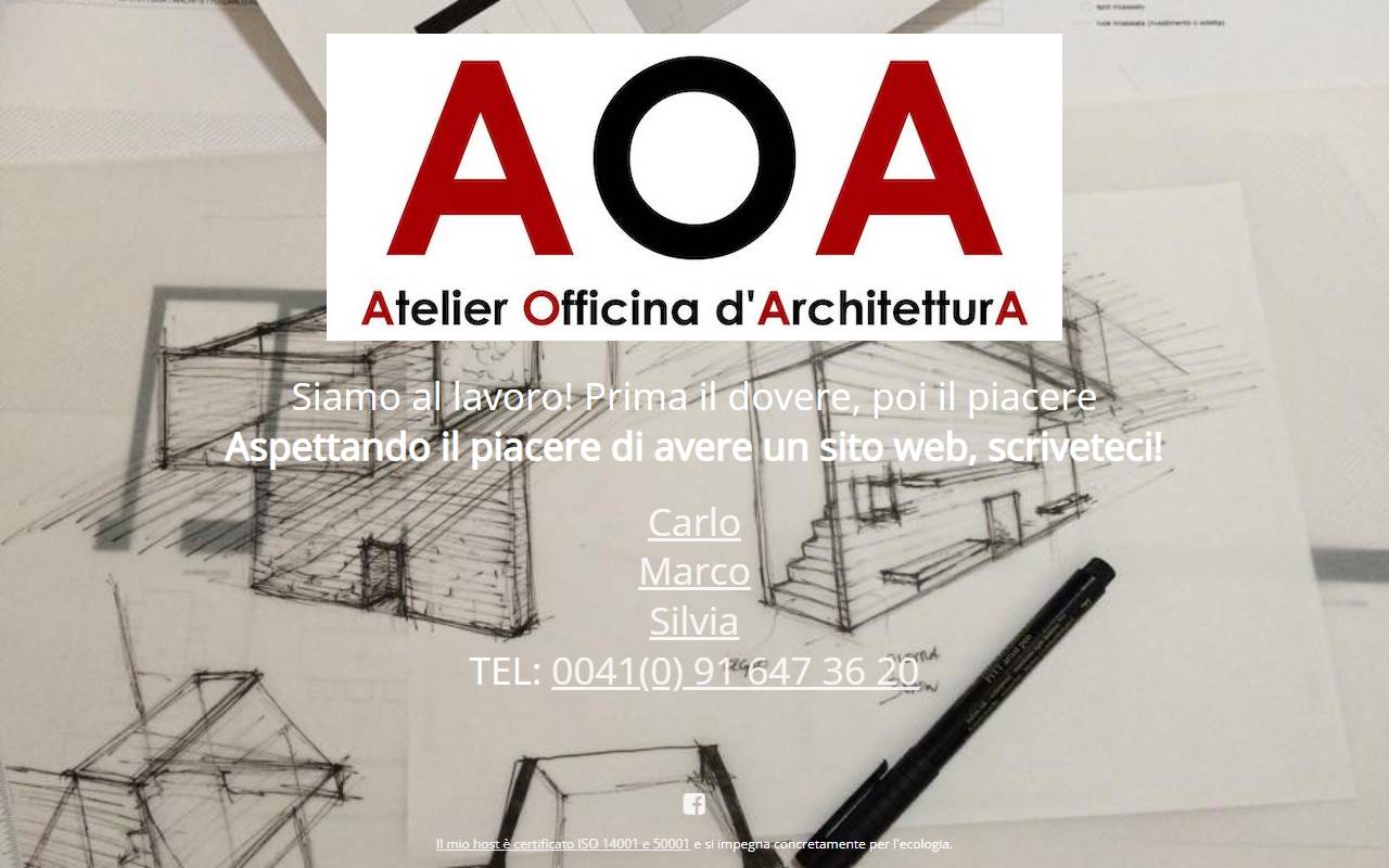 Anteprima del sito: Atelier Officina d'Architettura Sagl