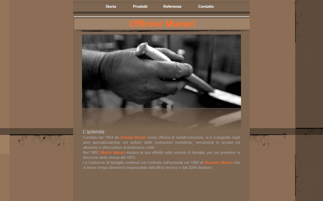 Anteprima del sito: Munari SA