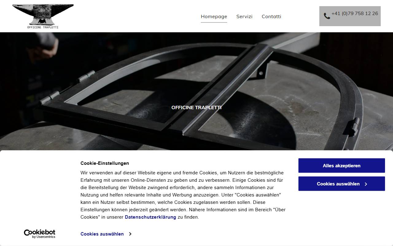 Anteprima del sito: OFFICINE TRAPLETTI