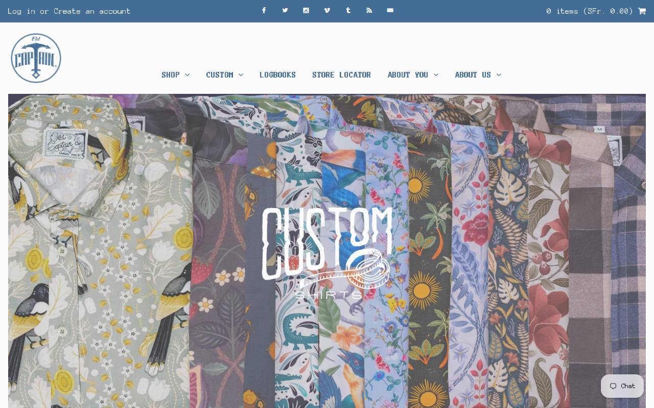 Anteprima del sito: Old Captain Co. Sagl