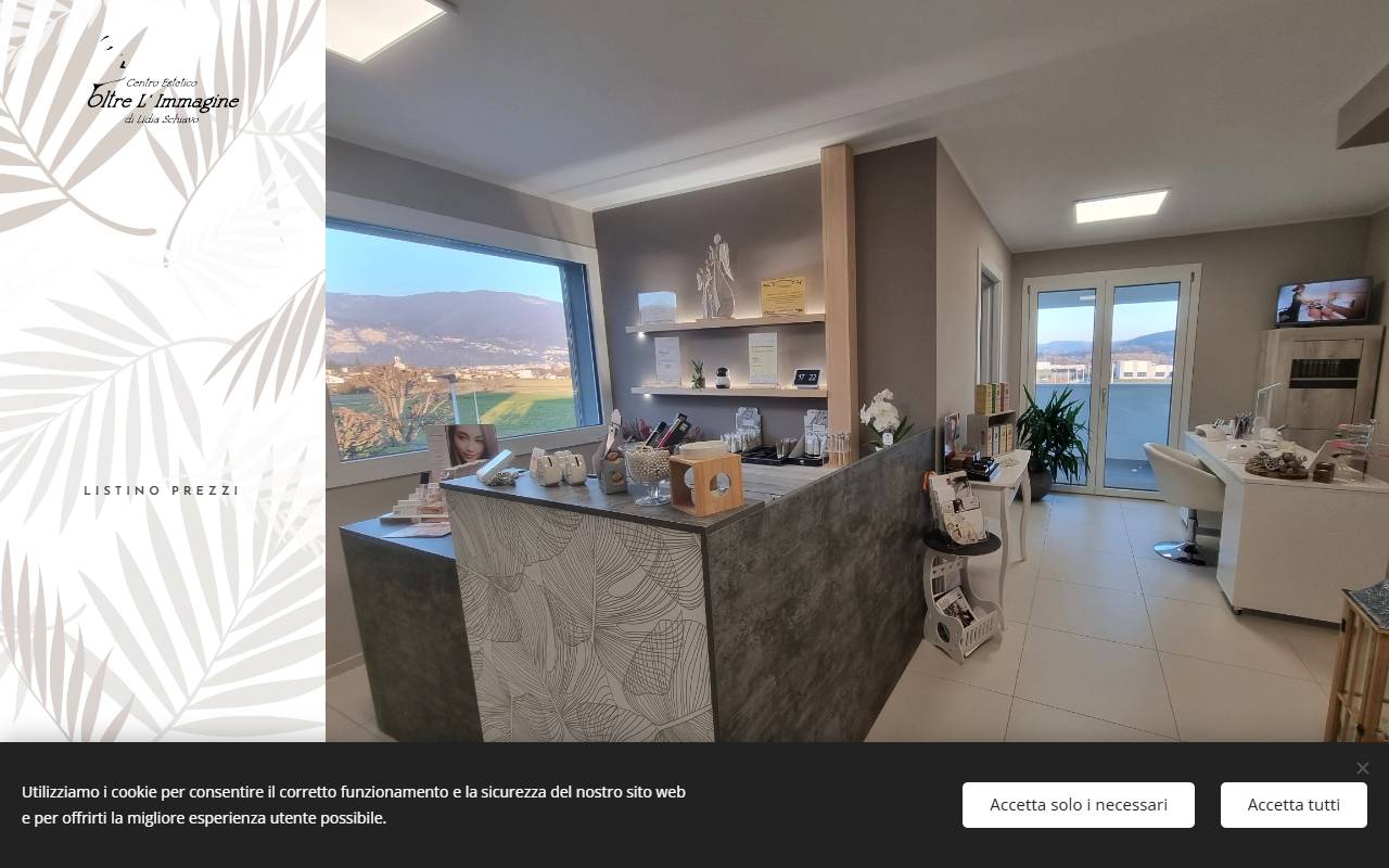 Anteprima del sito: Centro Estetico Oltre L'Immagine di Lidia Schiavo
