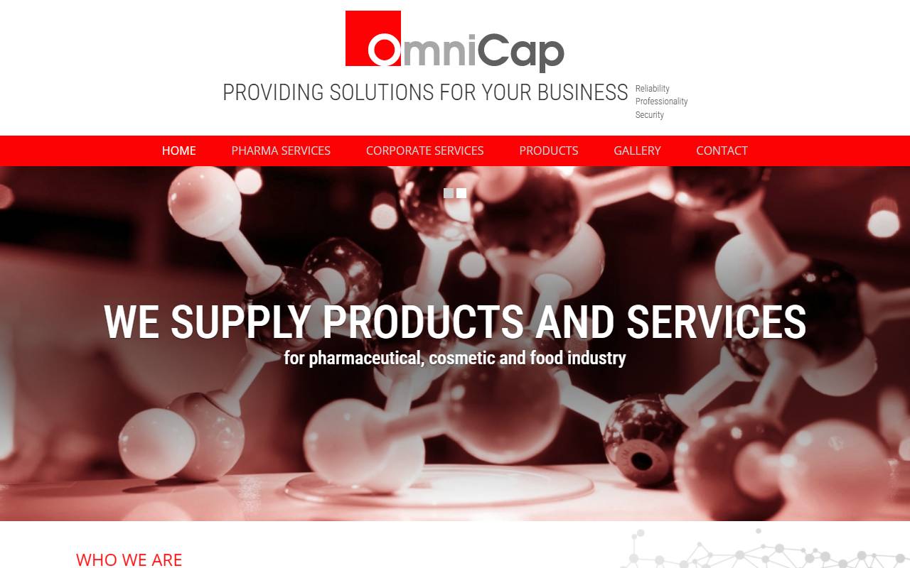 Anteprima del sito: OmniCap GmbH