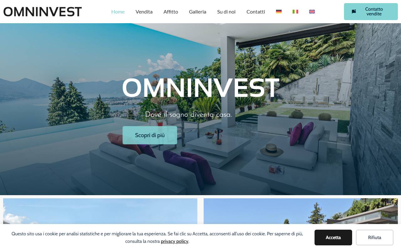 Anteprima del sito: Omninvest SA