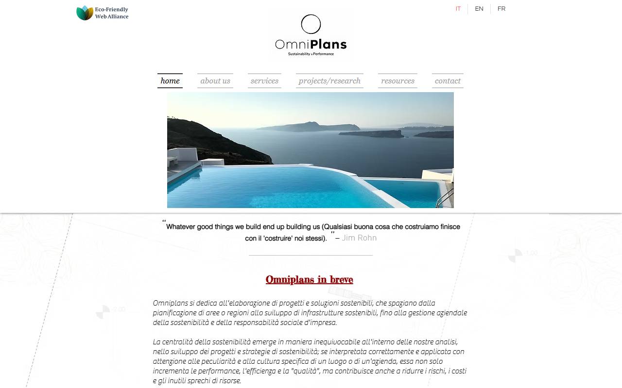 Anteprima del sito: Omniplans di Rebozzi Paolo