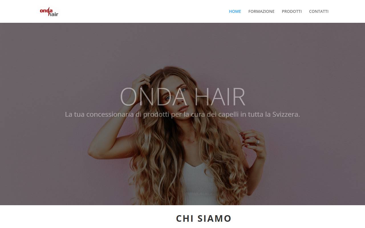Anteprima del sito: OndaHair Sagl