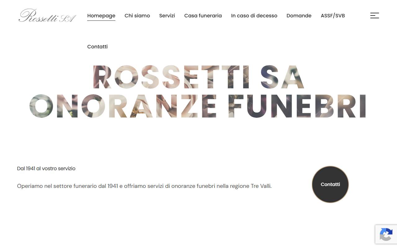 Anteprima del sito: Rossetti SA