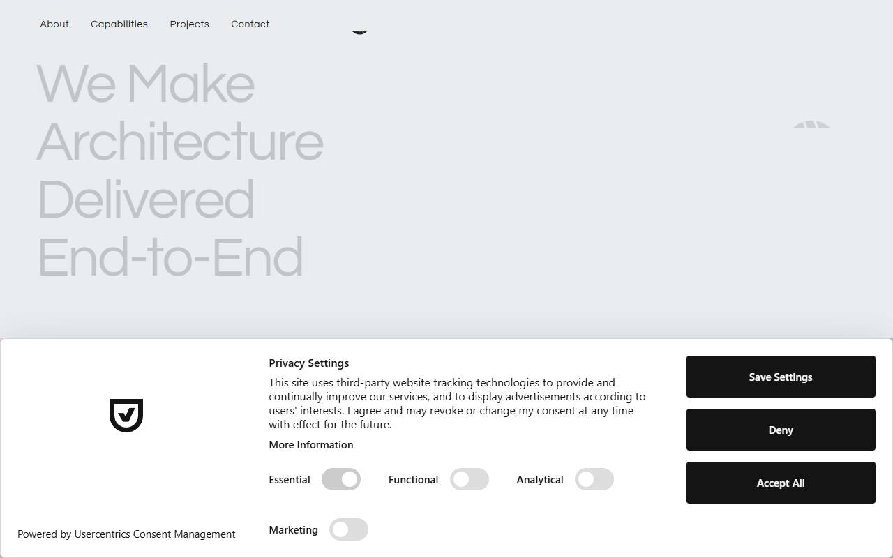 Anteprima del sito: Open Architects SA