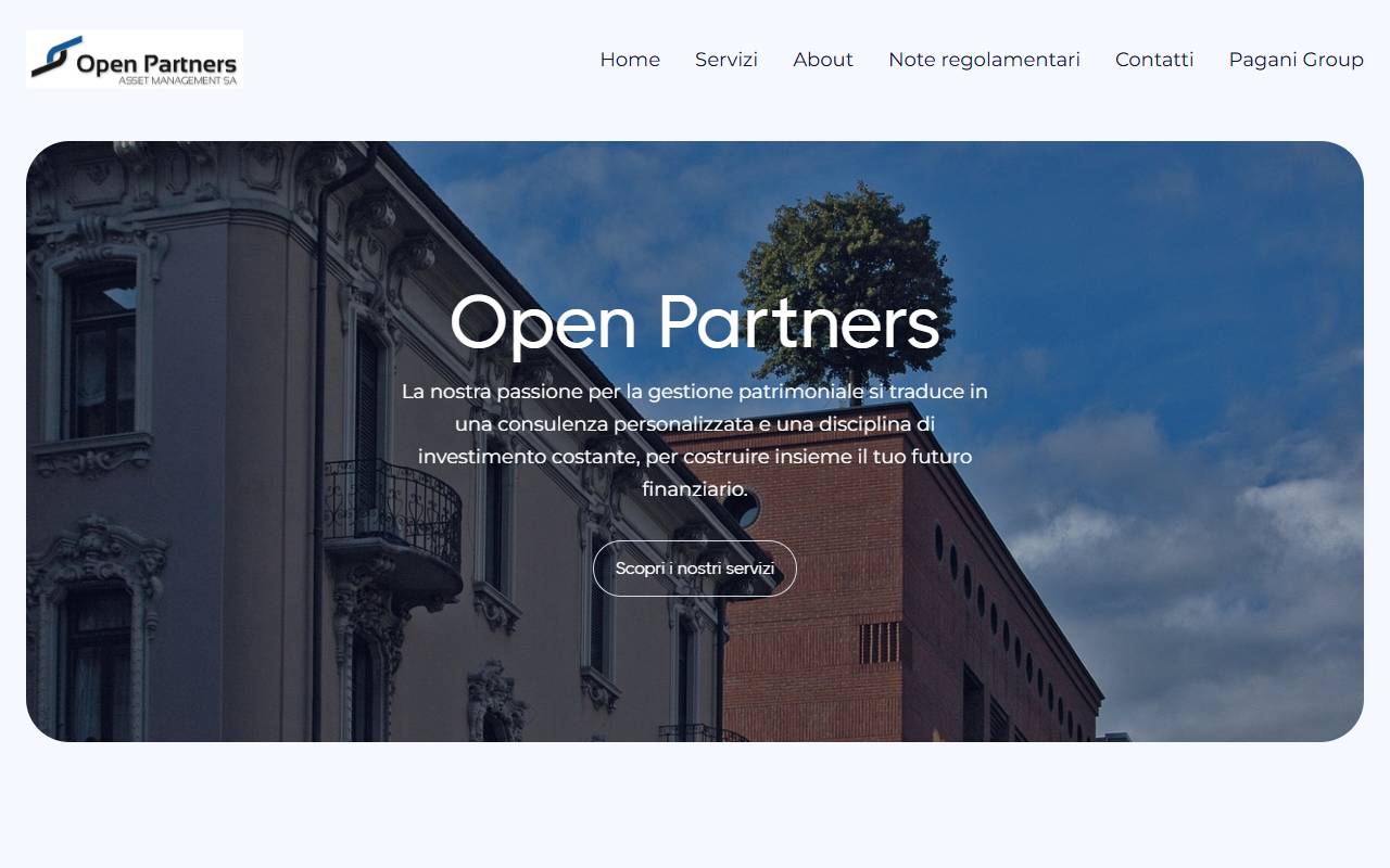 Anteprima del sito: Open Partners Asset Management SA