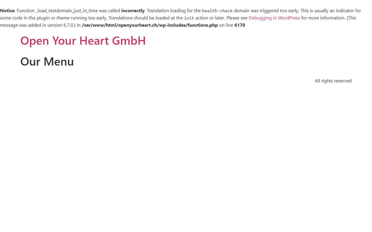 Anteprima del sito: Open Your Heart GmbH