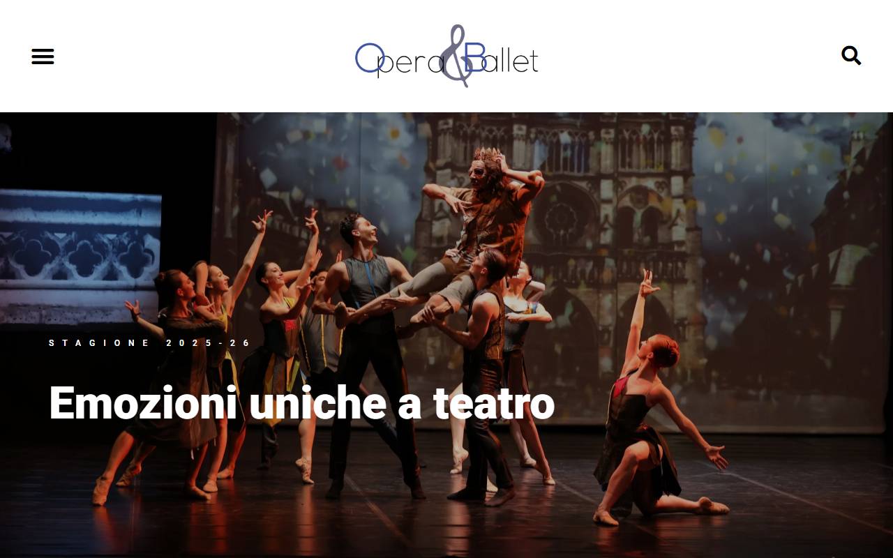 Anteprima del sito: OPERA & BALLET SWISS CULTURAL ASSOCIATION