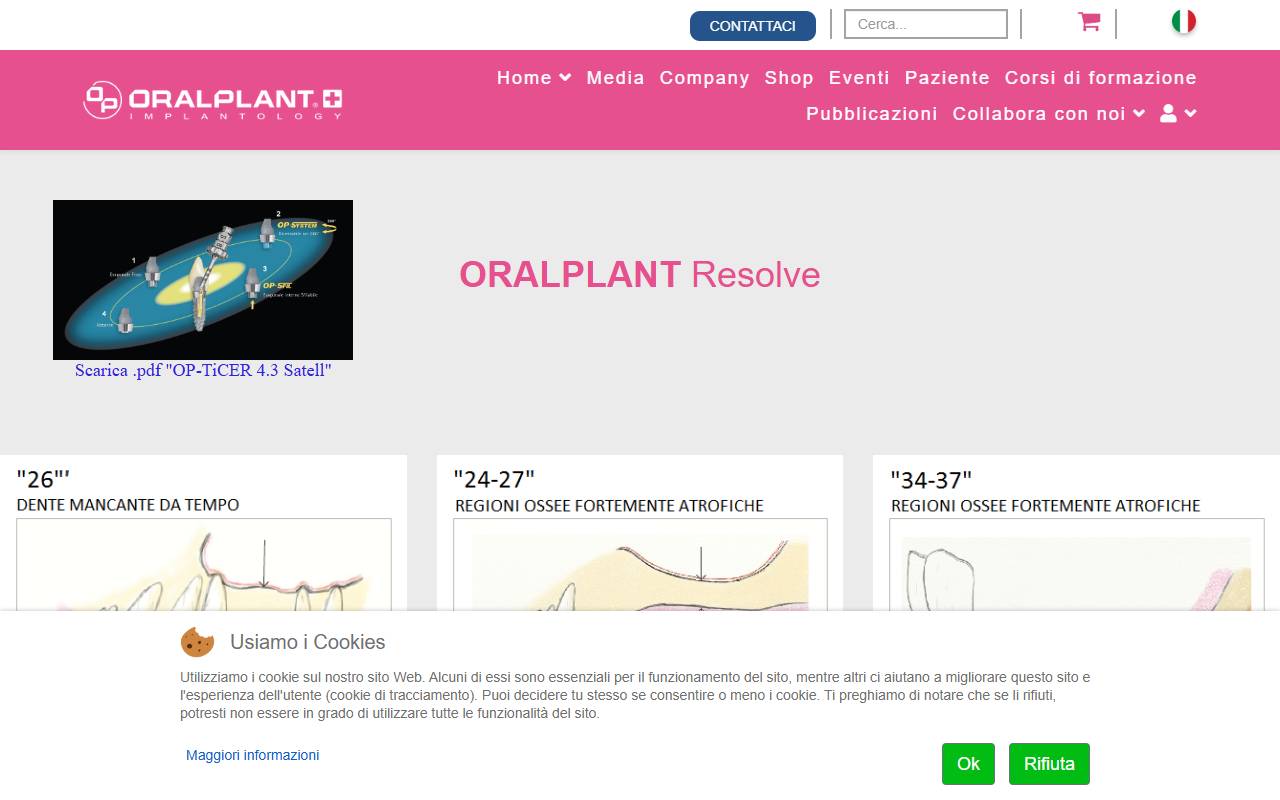 Anteprima del sito: Oralplant Suisse SA