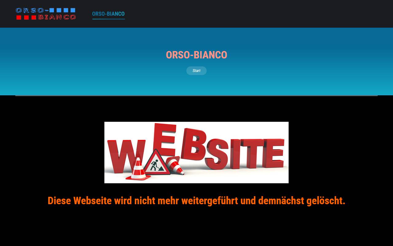 Anteprima del sito: Orso Bianco Sagl