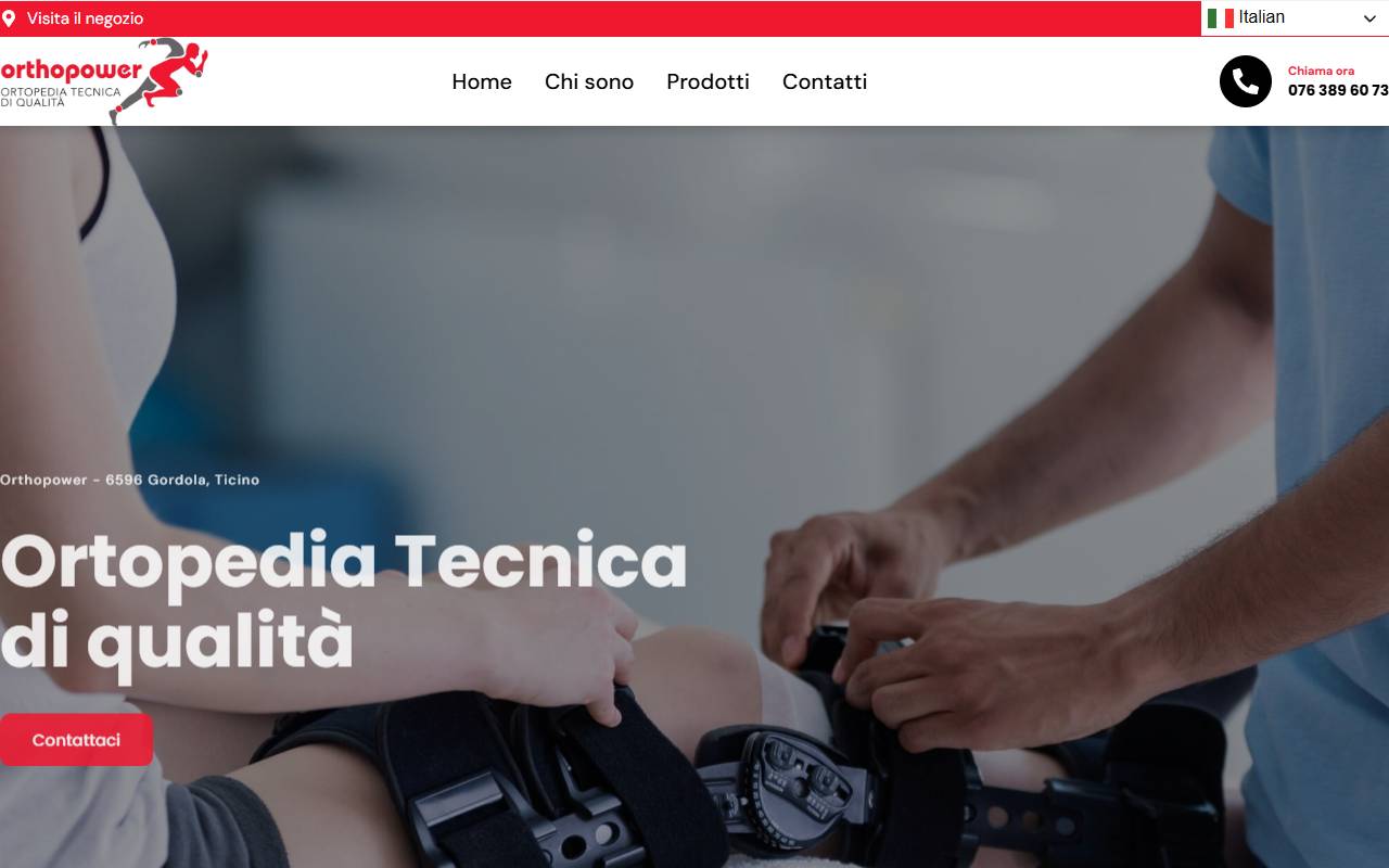 Anteprima del sito: ORTHOPOWER di Alessandro Matthey-Jaquet