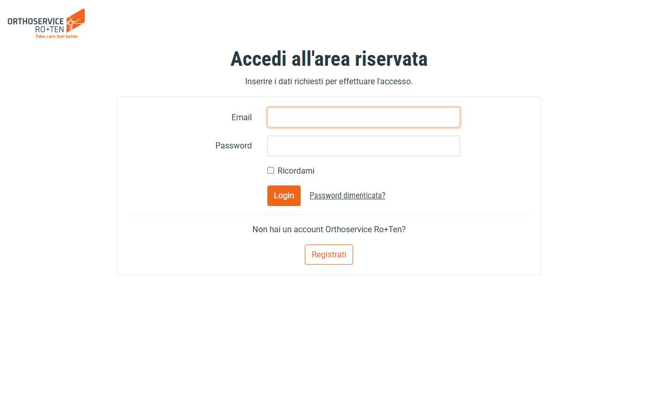 Anteprima del sito: Orthoservice AG
