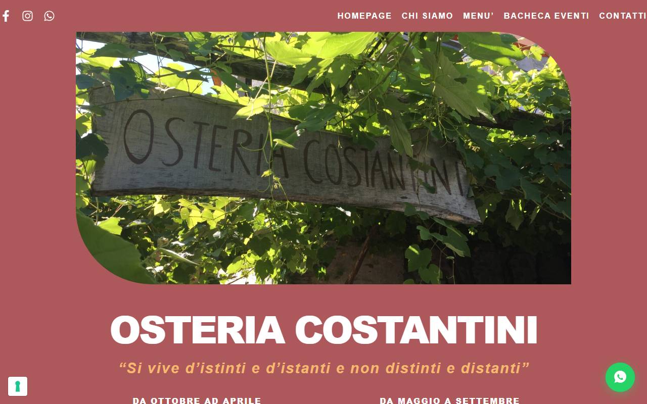 Anteprima del sito: Osteria Costantini Sagl