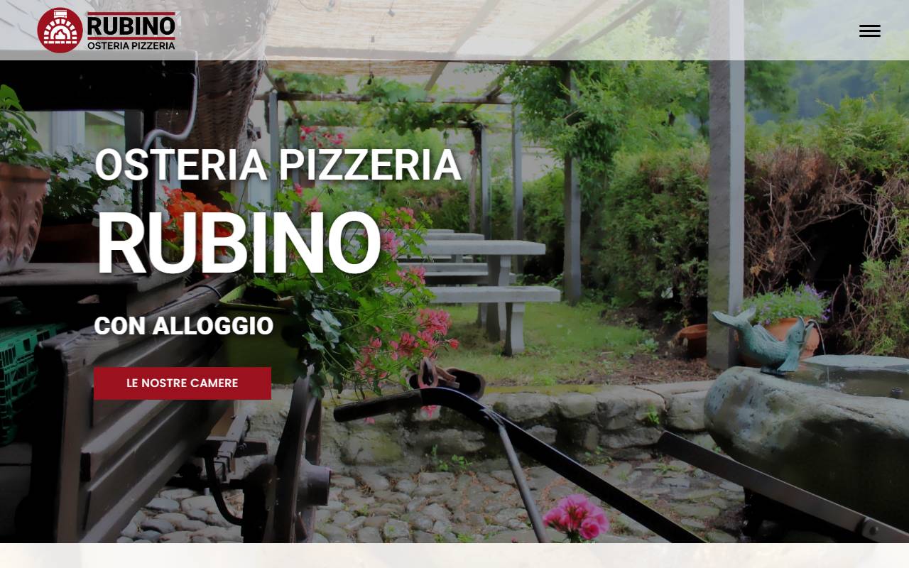 Anteprima del sito: Osteria pizzeria Rubino Sagl