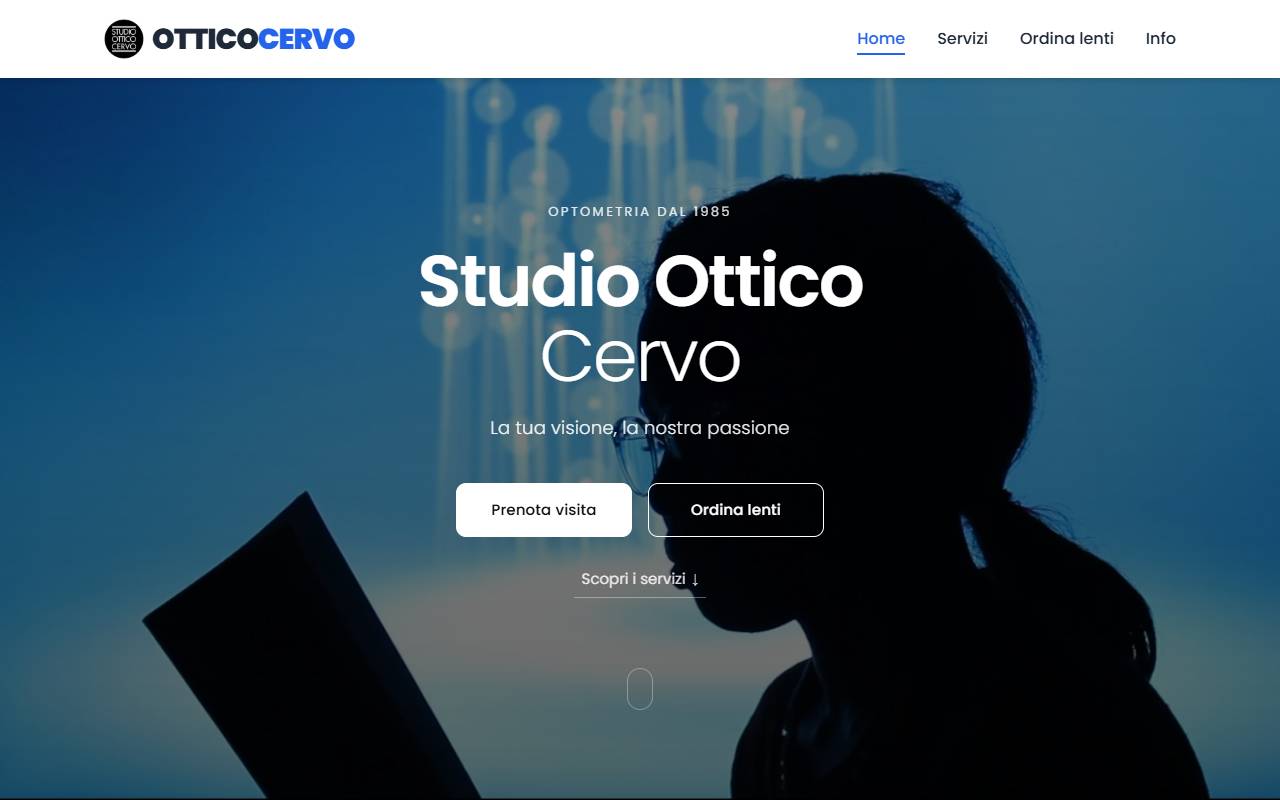 Anteprima del sito: Studio Ottico Cervo SA