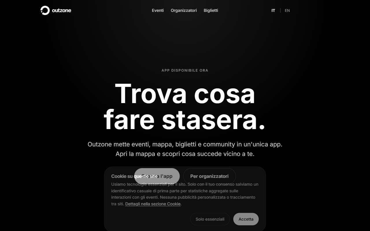 Anteprima del sito: Outzone Sagl